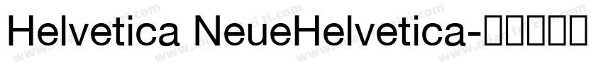 Helvetica NeueHelvetica字体转换